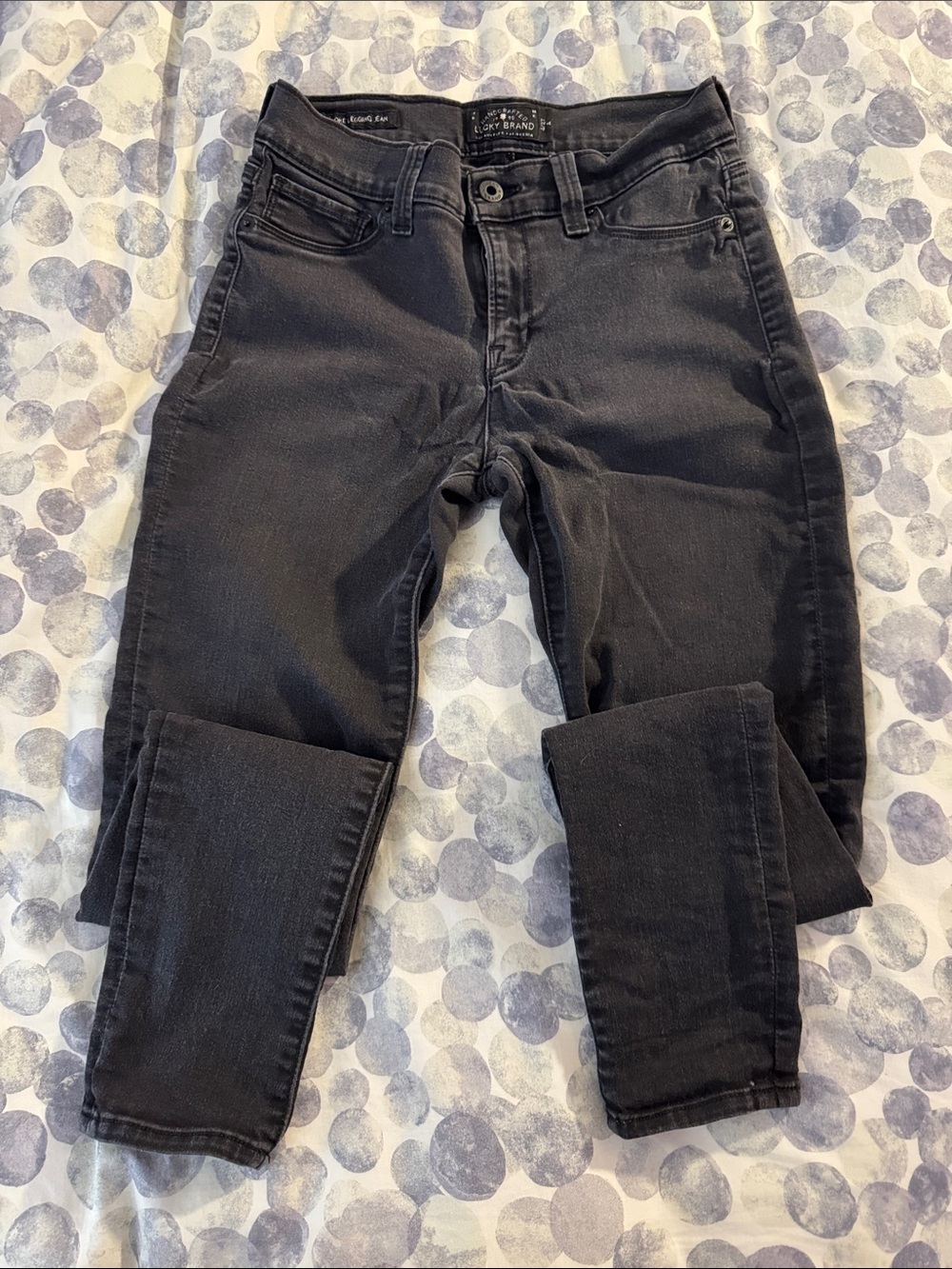 Lucky Brand Men's Slim Straight Black Jeans